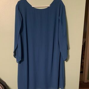 Grace Karin Long Sleeve Blue Dress